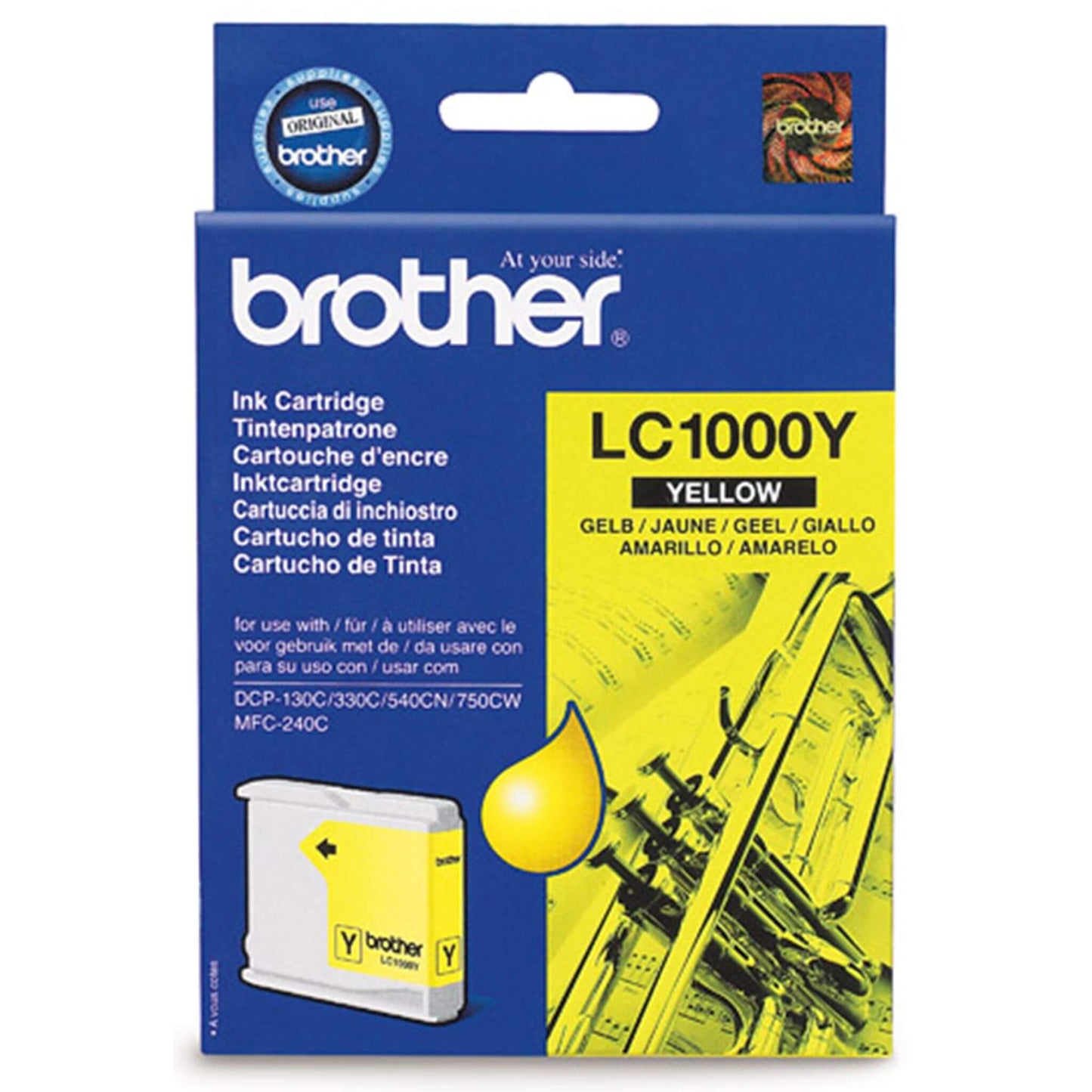 Keltainen mustepatruuna: Brother LC1000Y | Finink.com