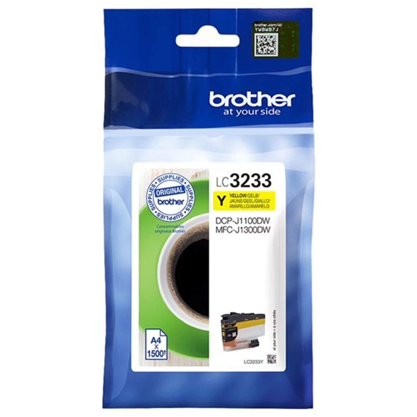 Keltainen mustekasetti: Brother LC3233Y | Finink.com