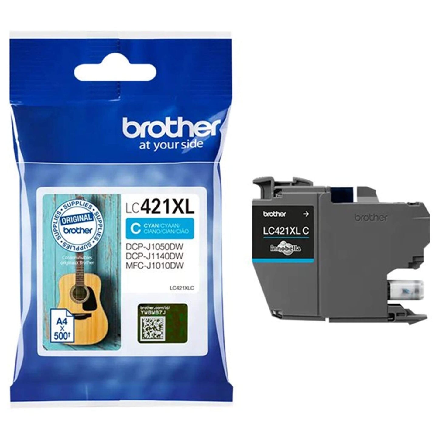 Cyan mustekasetti: Brother LC421XLC | Finink.com