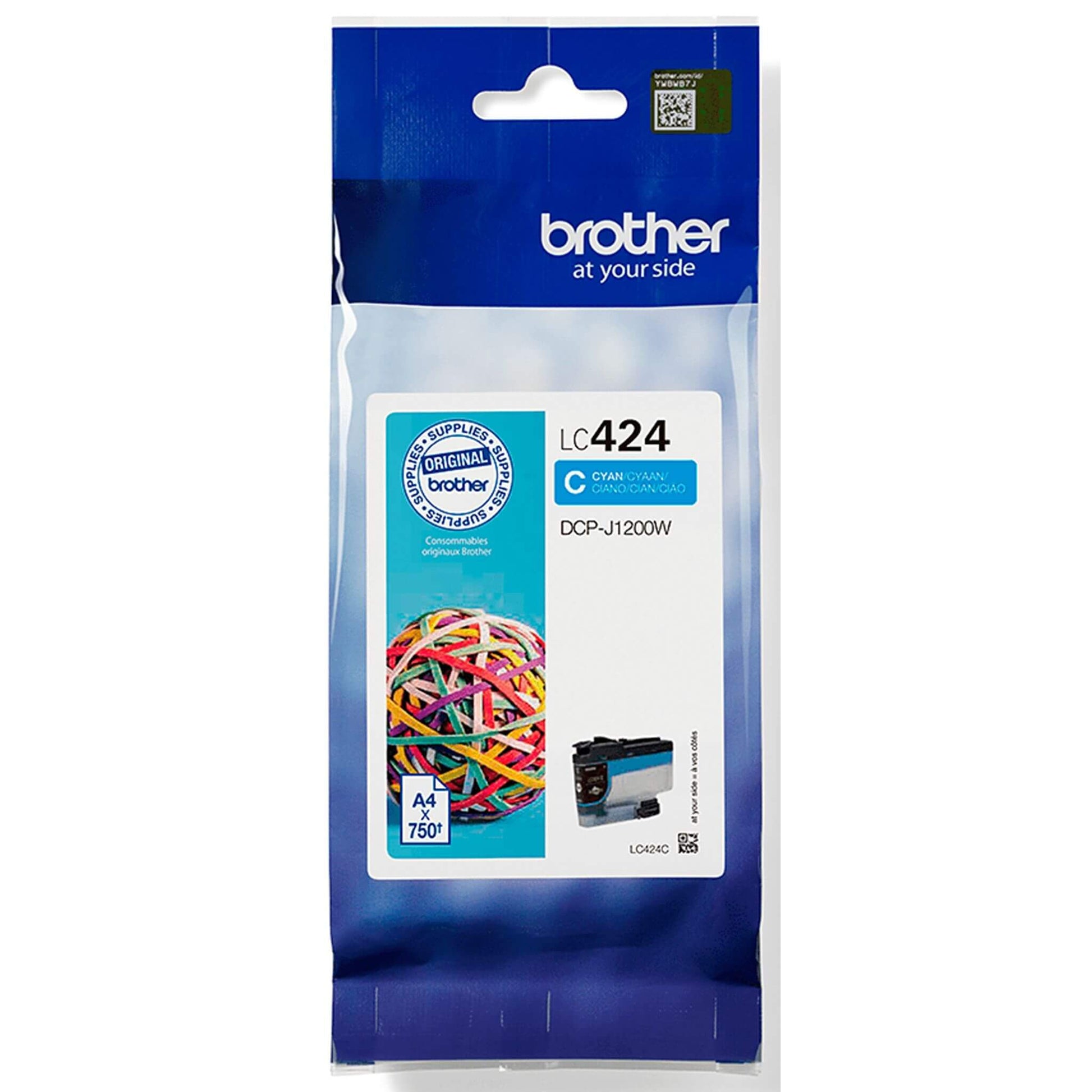 Cyan mustekasetti: Brother LC424C | Finink.com