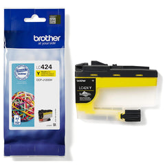 Keltainen mustekasetti: Brother LC424Y