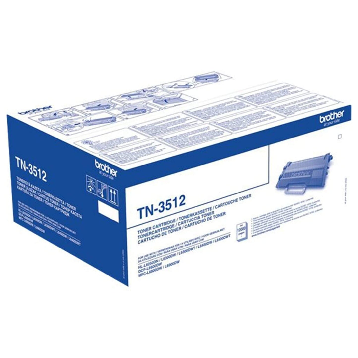 Musta värikasetti: Brother TN3512 | Finink.com