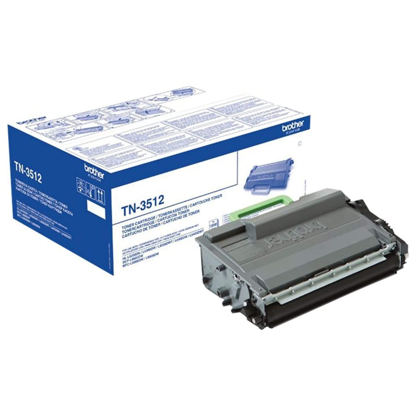 Musta värikasetti: Brother TN3512 | Finink.com