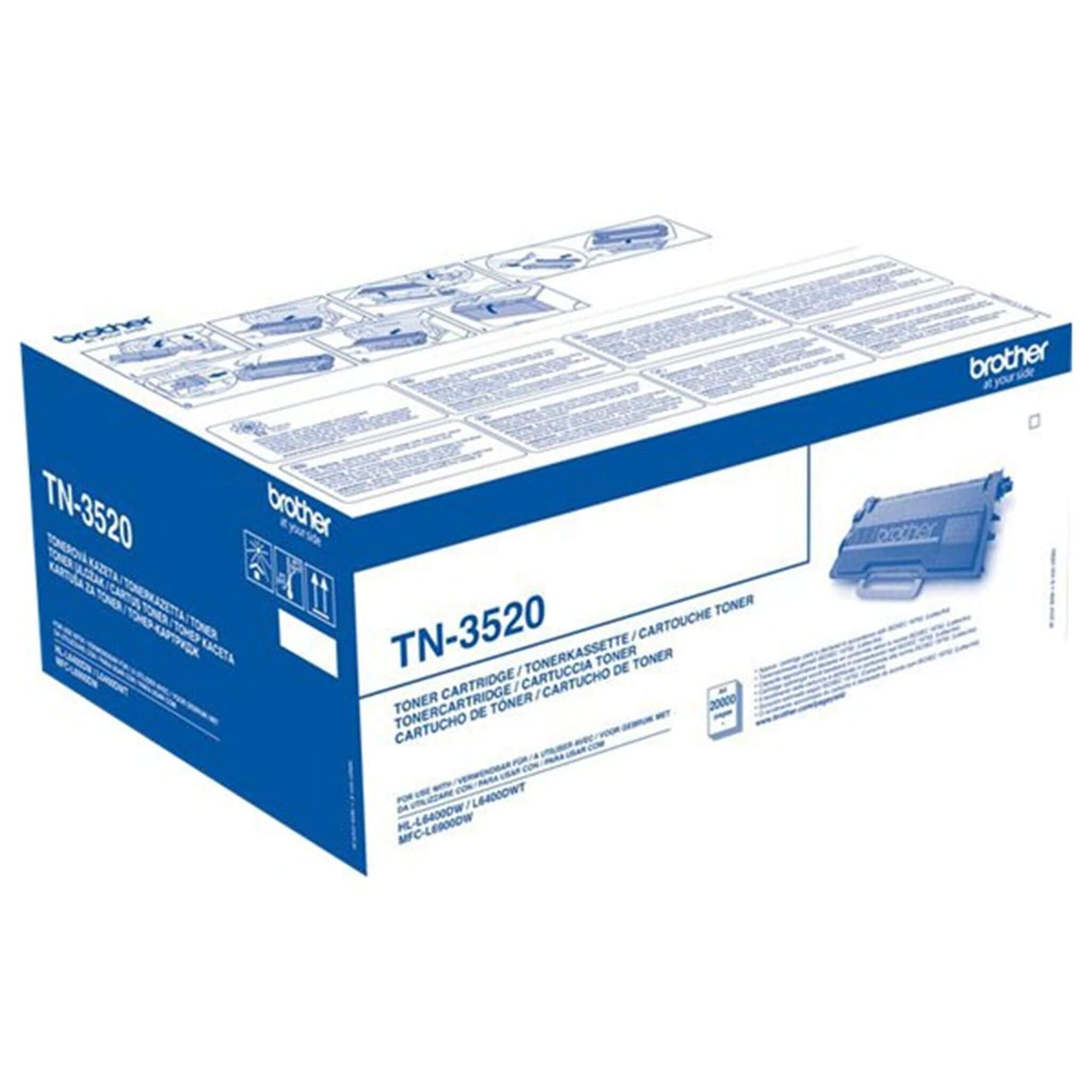 Musta värikasetti: Brother TN3520 | Finink.com