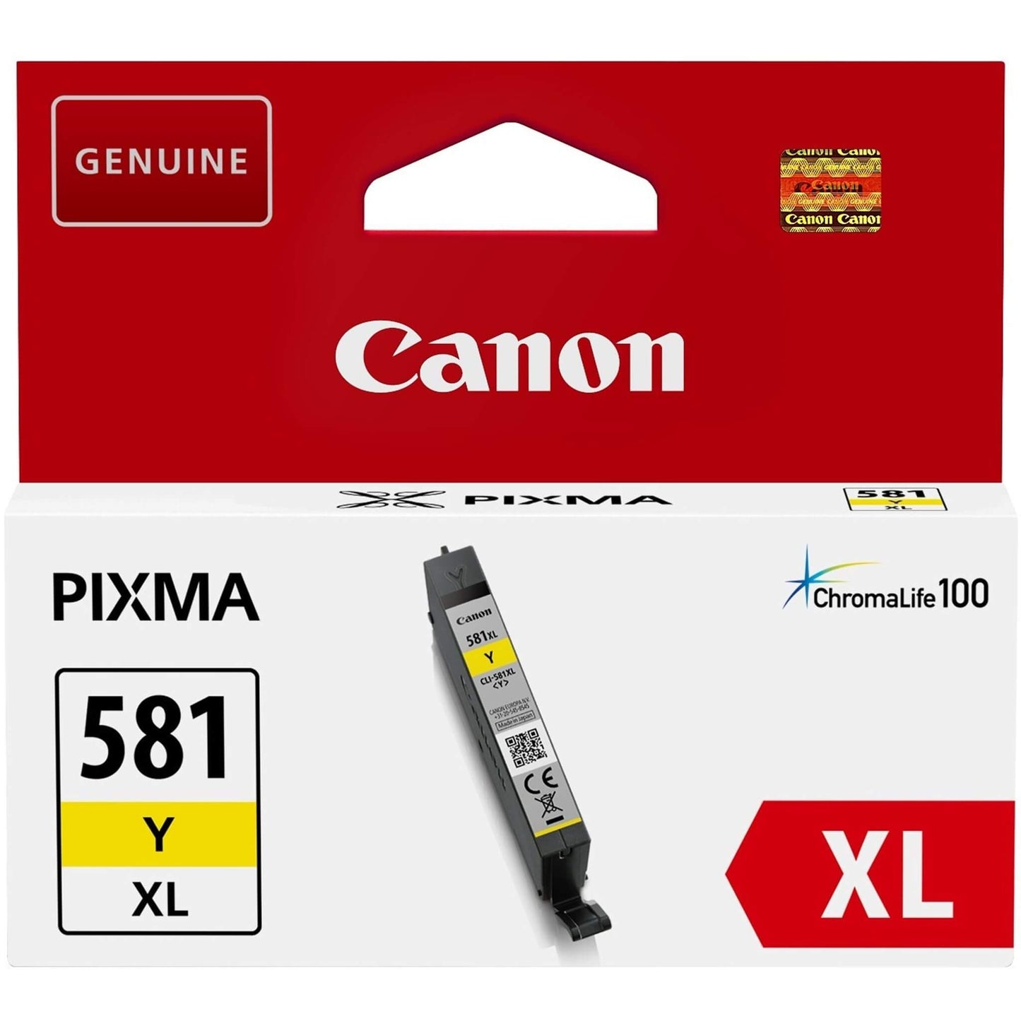Keltainen mustekasetti: Canon 2051C001 (CLI-581XL Y) | Finink.com