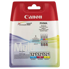 Canon CLI-521 multipakkaus kolme väriä (2934B010)