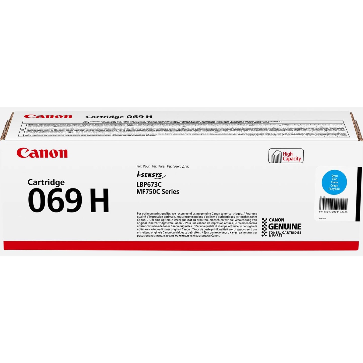 Cyan värikasetti: Canon 5097C002 (069 H C) | Finink.com