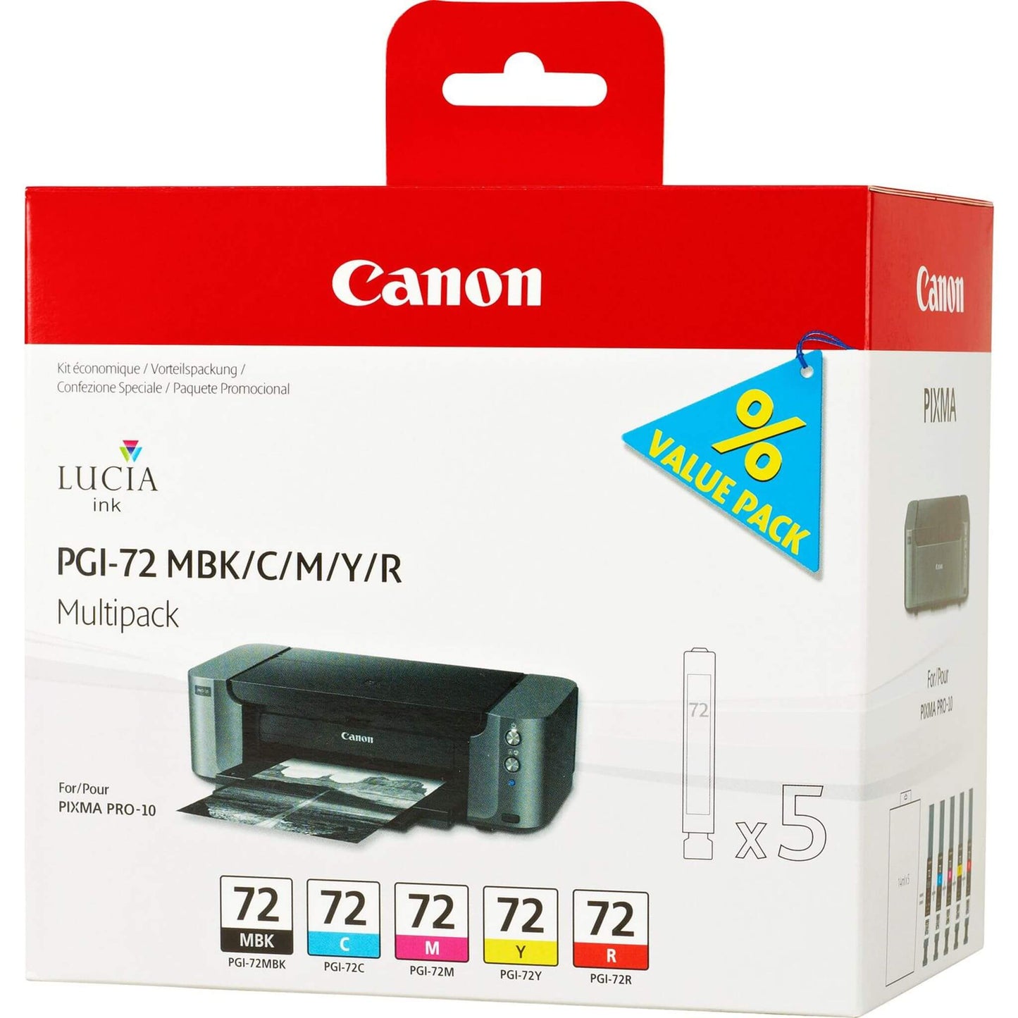 Viisivärinen mustepatruuna: Canon 6402B009 (PGI-72 MultiPack) | Finink.com