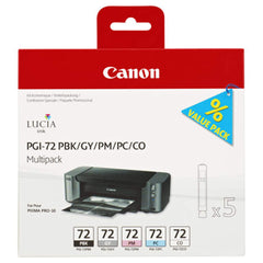 Viisivärinen mustepatruuna: Canon 6403B007 (PGI-72 MultiPack)