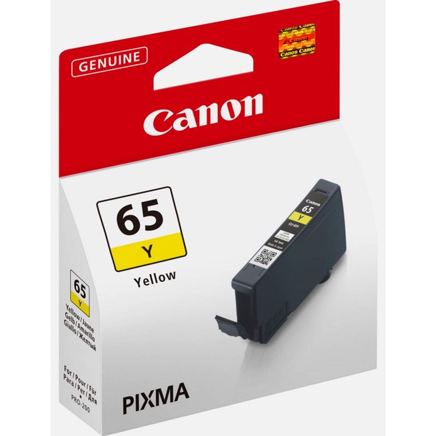 Keltainen mustepatruuna: Canon CLI-65Y (4218C001) | Finink.com