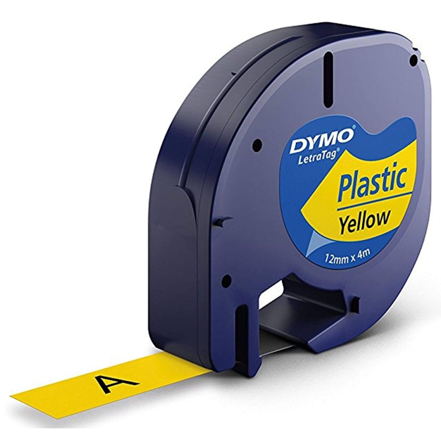Dymo LetraTAG muoviteippi, keltainen, 12 mm x 4 m Dymo S0721670 | Finink.com