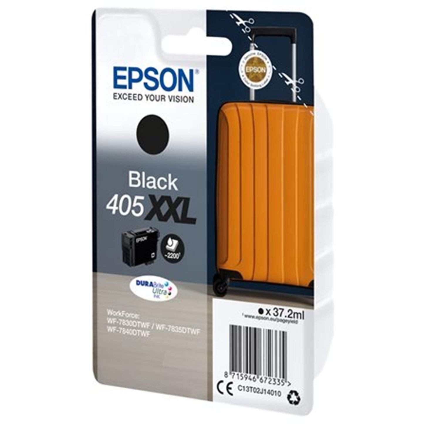 Musta mustekasetti: Epson C13T02J14010 (405XXL) | Finink.com