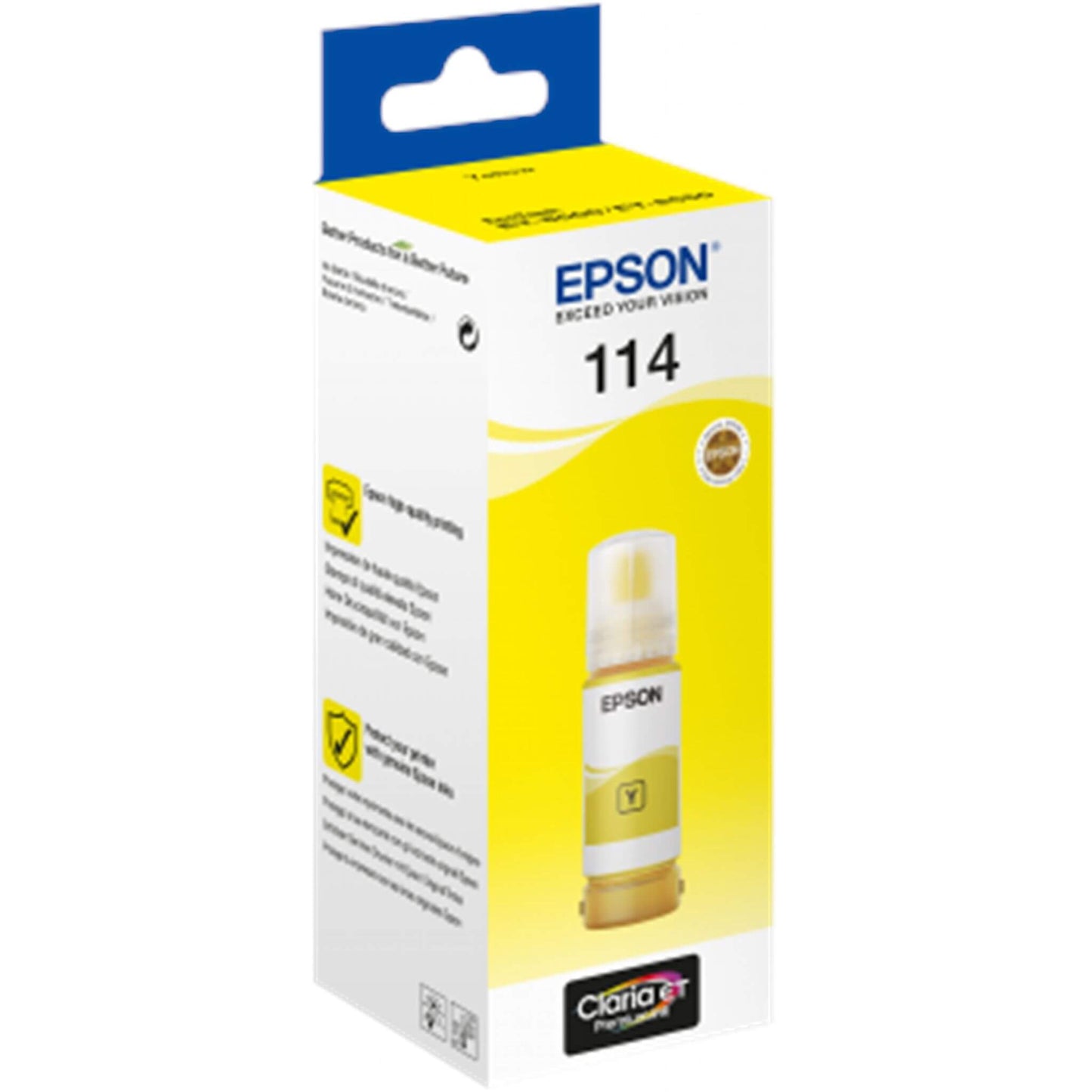 Keltainen mustepullo: Epson C13T07B440 (114) | Finink.com