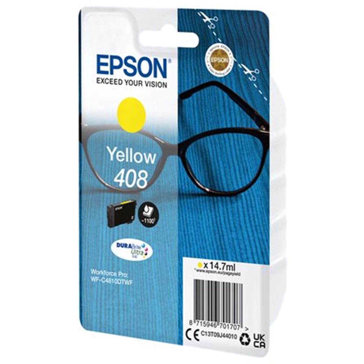 Keltainen mustekasetti: Epson C13T09J44010 (408) | Finink.com