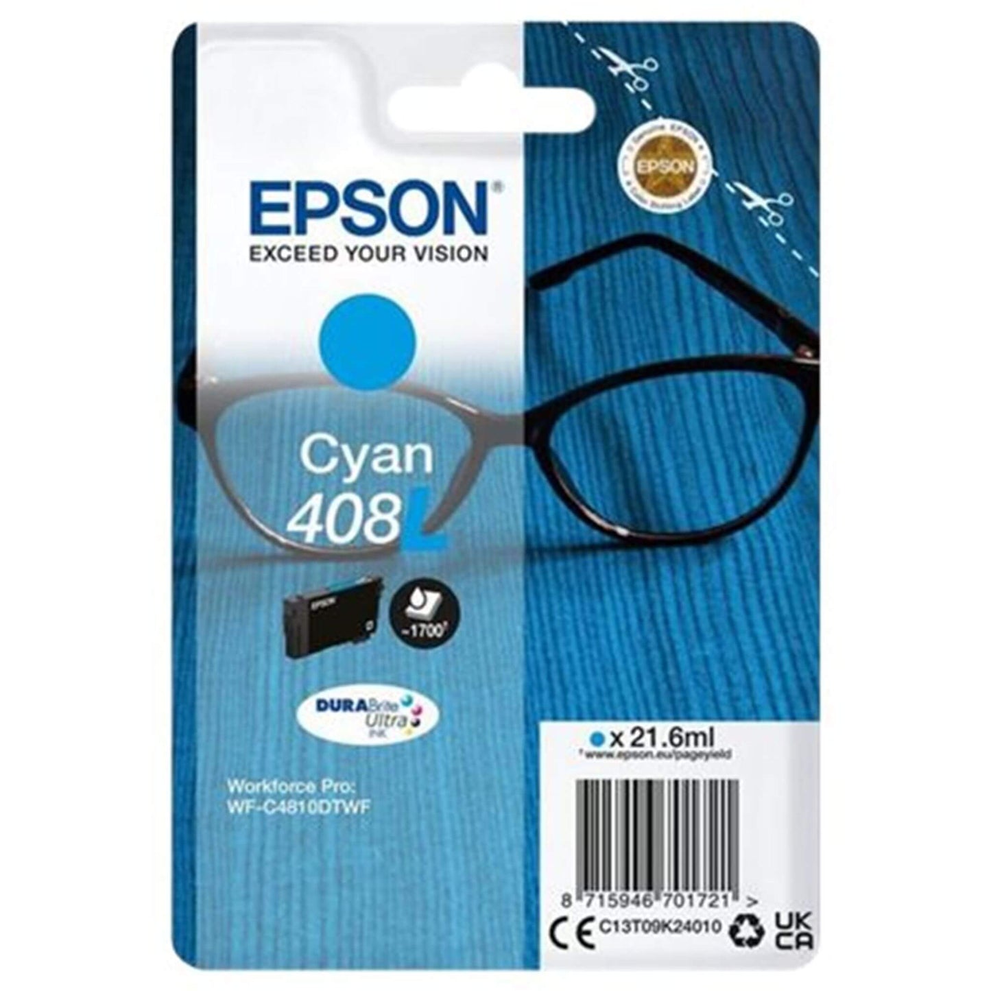 Cyan mustekasetti: Epson C13T09K24010 (408L) | Finink.com