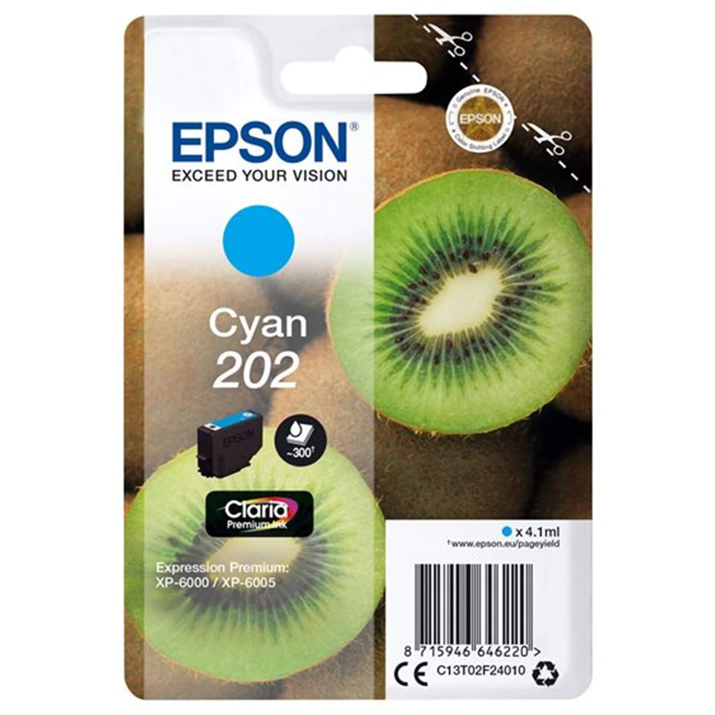Cyan mustepatruuna: Epson T02F2 (202) | Finink.com