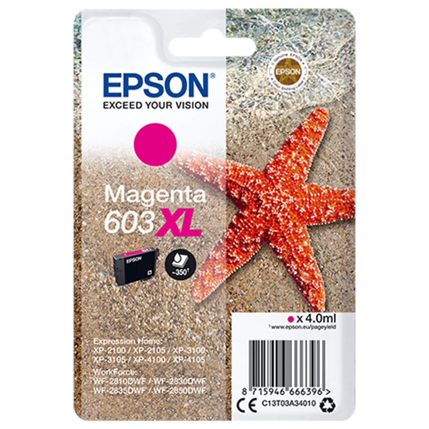 Magenta mustepatruuna: Epson C13T03A34010 (603XL) | Finink.com