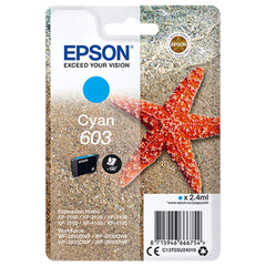 Cyan mustepatruuna: Epson C13T03U24010 (603)