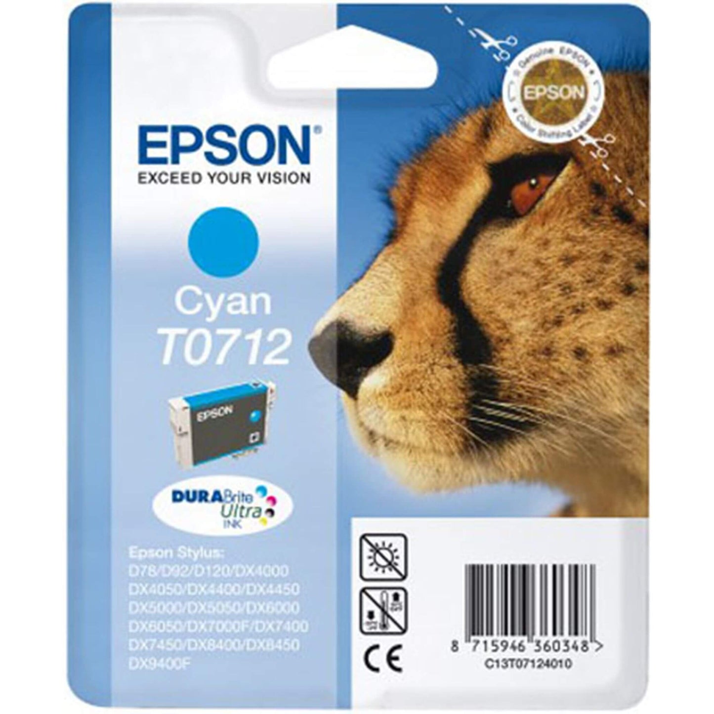 Cyan mustepatruuna: Epson T0712 | Finink.com