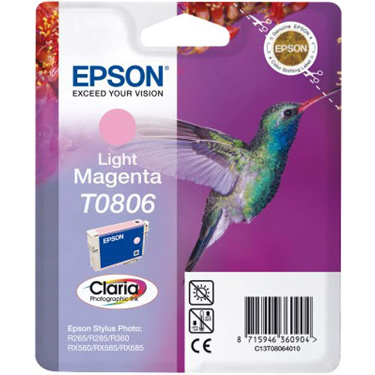 Light magenta mustepatruuna: Epson T0806 | Finink.com