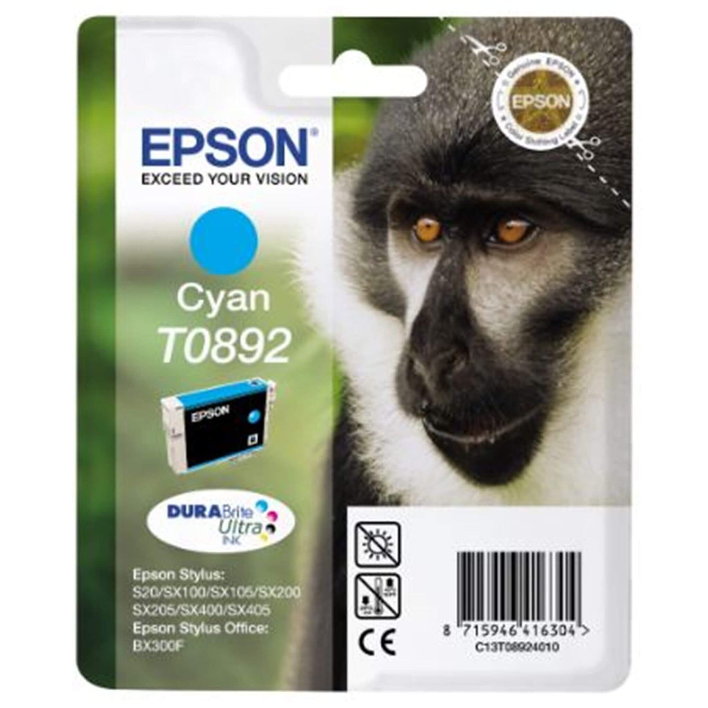 Cyan mustepatruuna: Epson T0892 | Finink.com