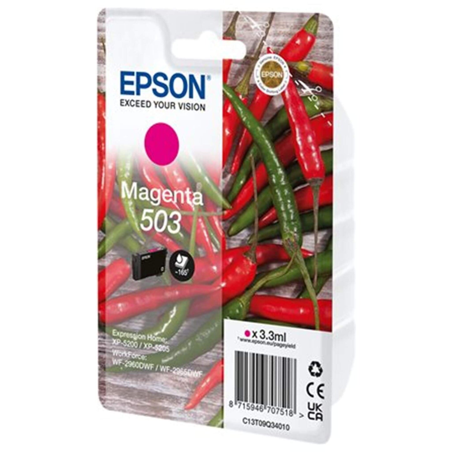 Magenta mustekasetti: Epson C13T09Q34010 (503) | Finink.com