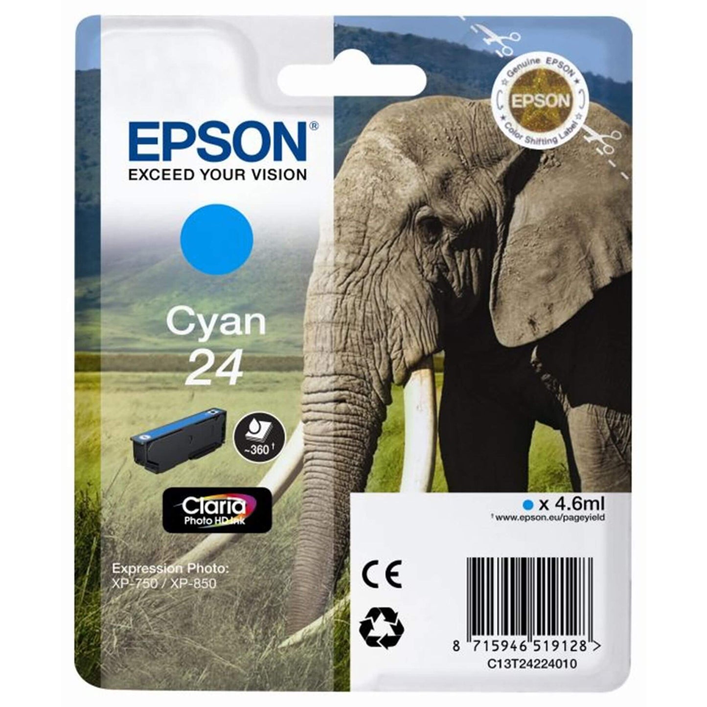 Cyan mustepatruuna: Epson T2422 (24) | Finink.com