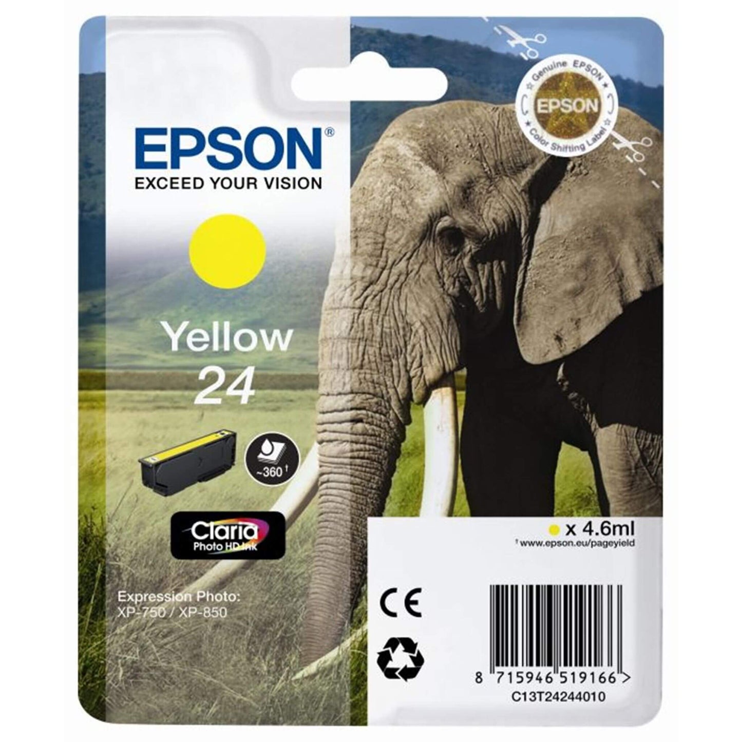 Keltainen mustepatruuna: Epson T2424 (24) | Finink.com