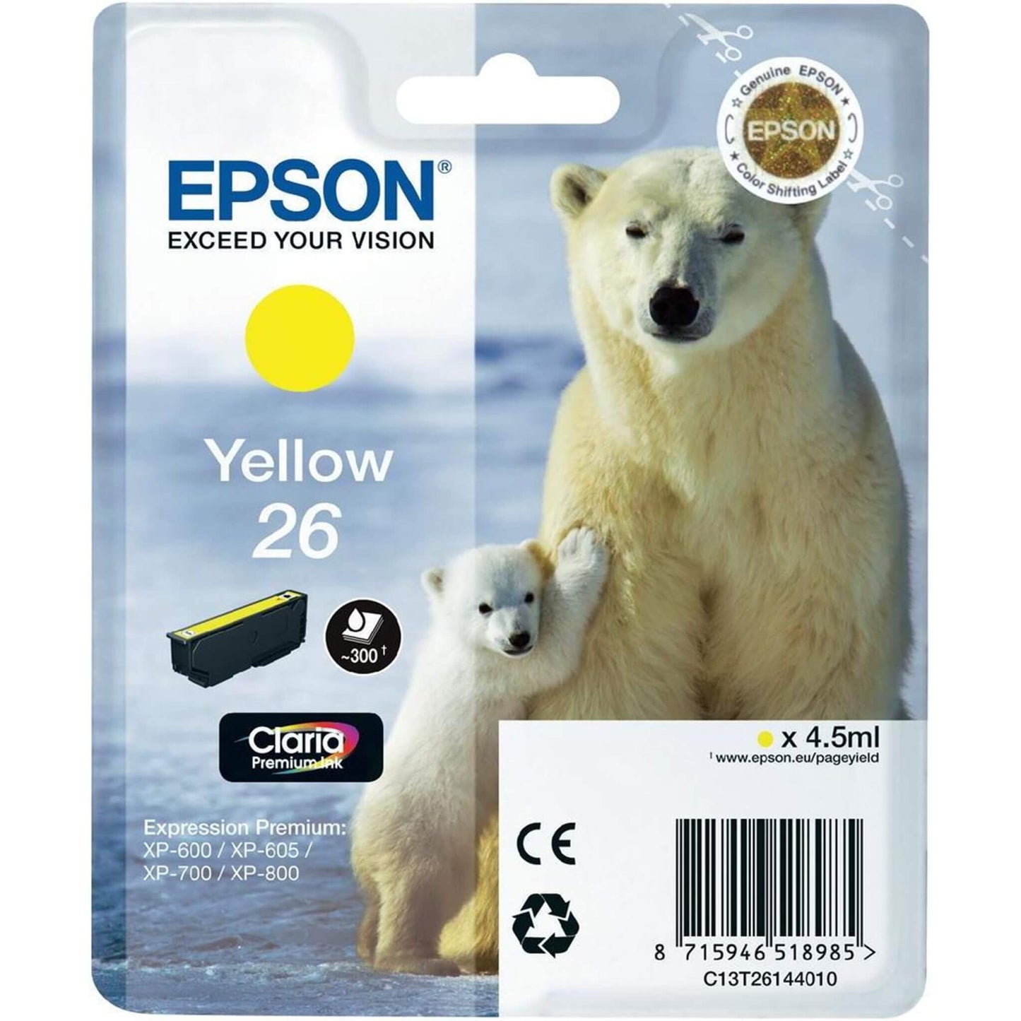 Keltainen mustepatruuna: Epson T2614 (26) | Finink.com