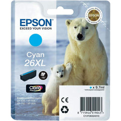 Epson 26 XL cyan mustepatruuna (T2632)