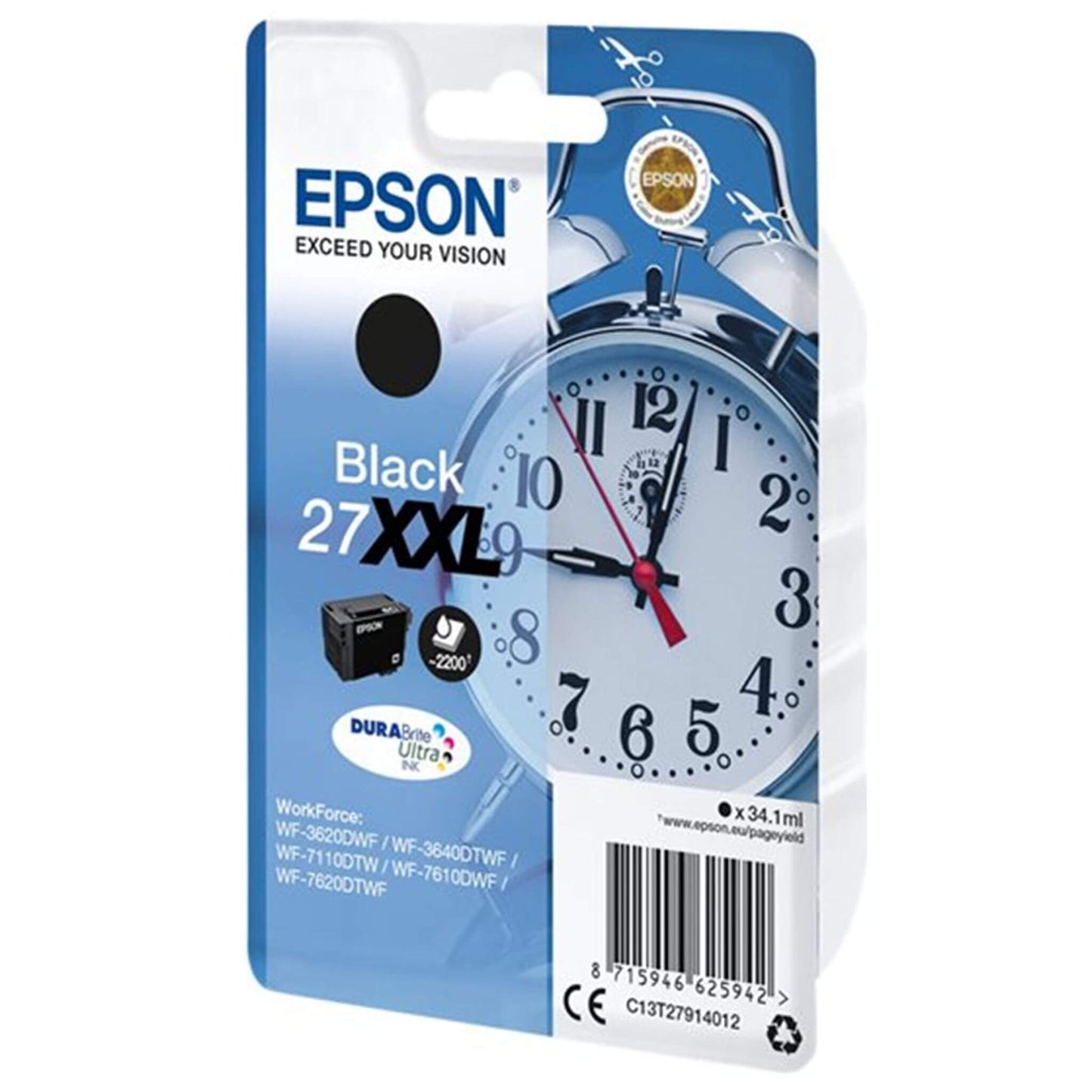 Musta mustepatruuna: Epson T2791 (27XXL) | Finink.com