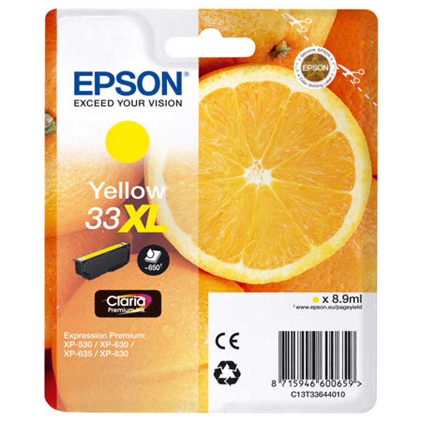 Keltainen mustepatruuna: Epson T3364 (33XL) | Finink.com