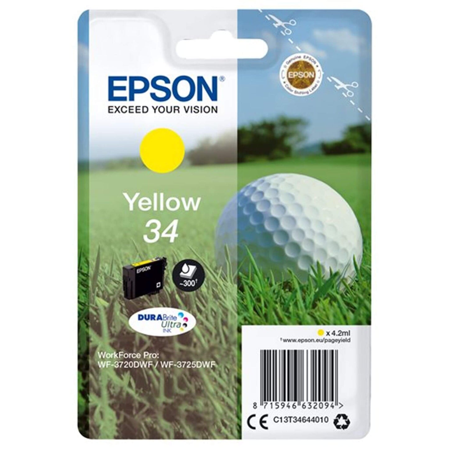 Keltainen mustepatruuna: Epson T3464 (34) | Finink.com