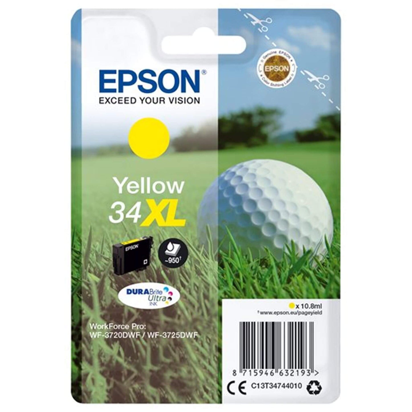 Keltainen mustepatruuna: Epson T3474 (34 XL) | Finink.com