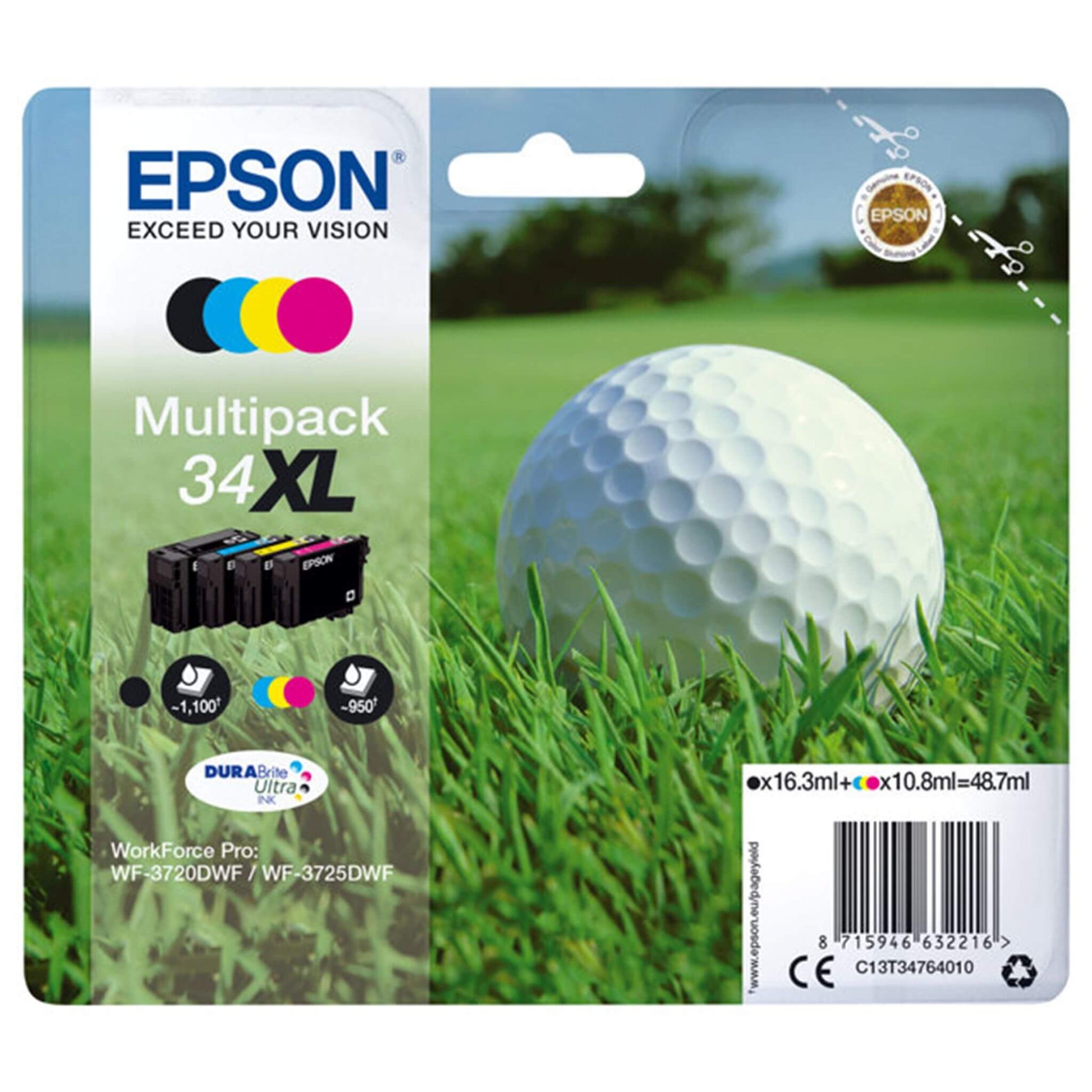Multipakkaus neljä XL väriä: Epson T3476 | Finink.com