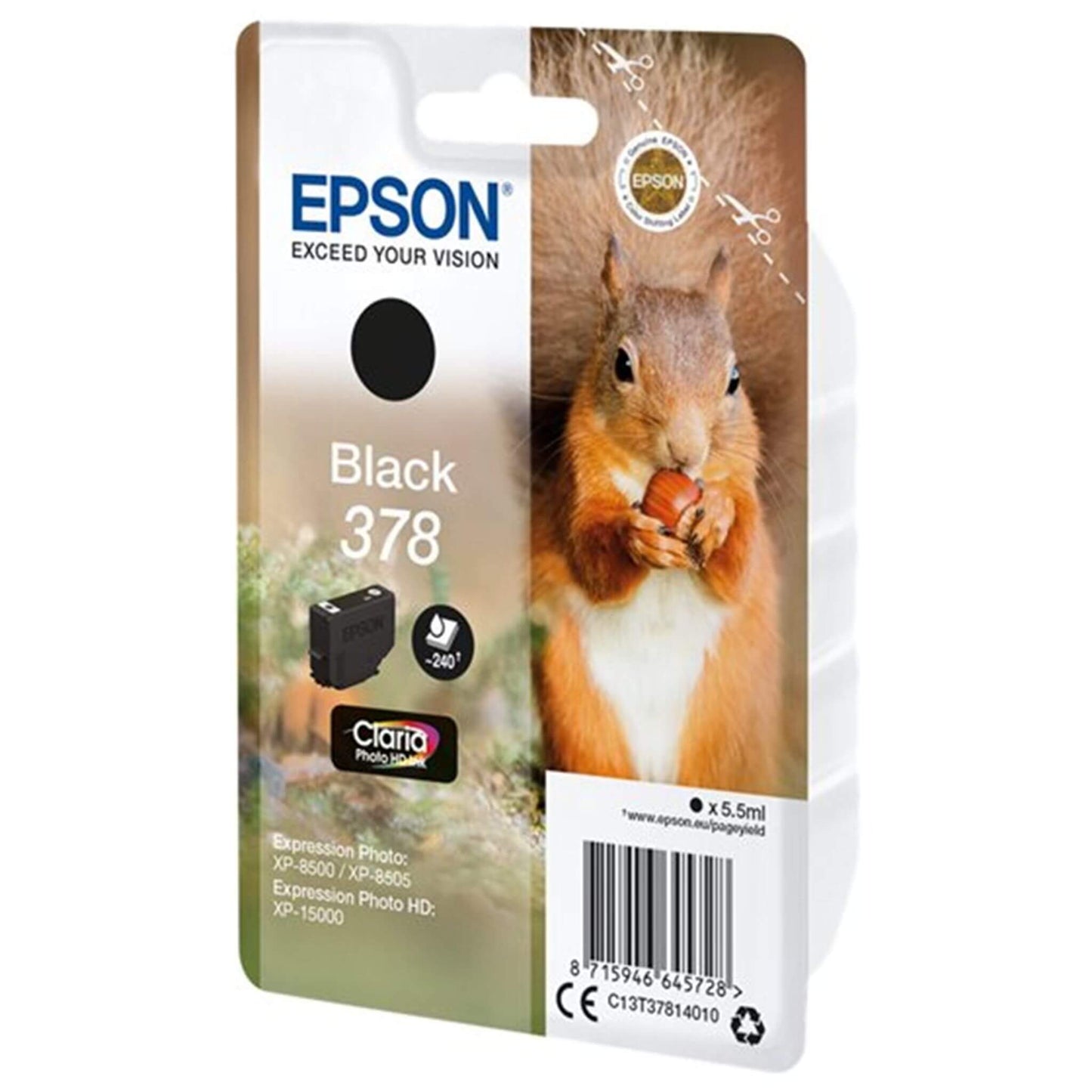 Musta mustepatruuna: Epson T3781 (378) | Finink.com