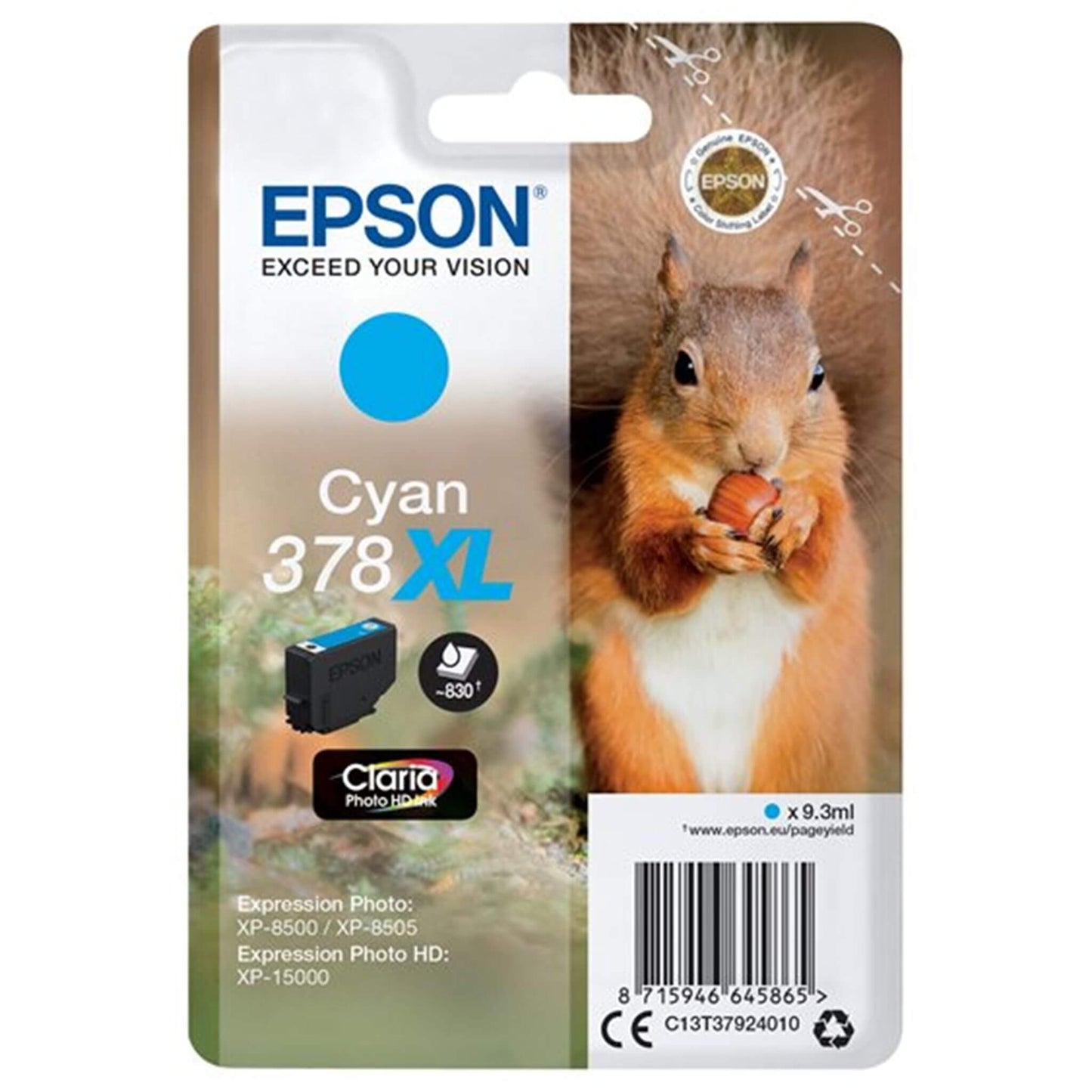 Cyan mustepatruuna: Epson T3792 (378 XL) | Finink.com