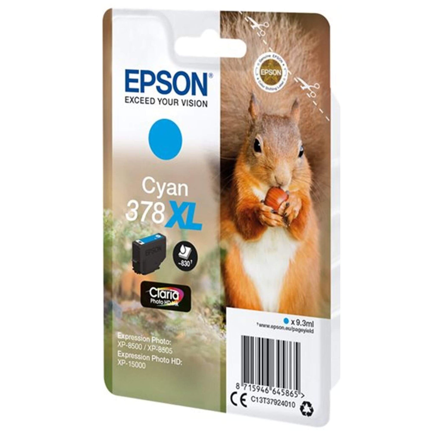 Cyan mustepatruuna: Epson T3792 (378 XL) | Finink.com