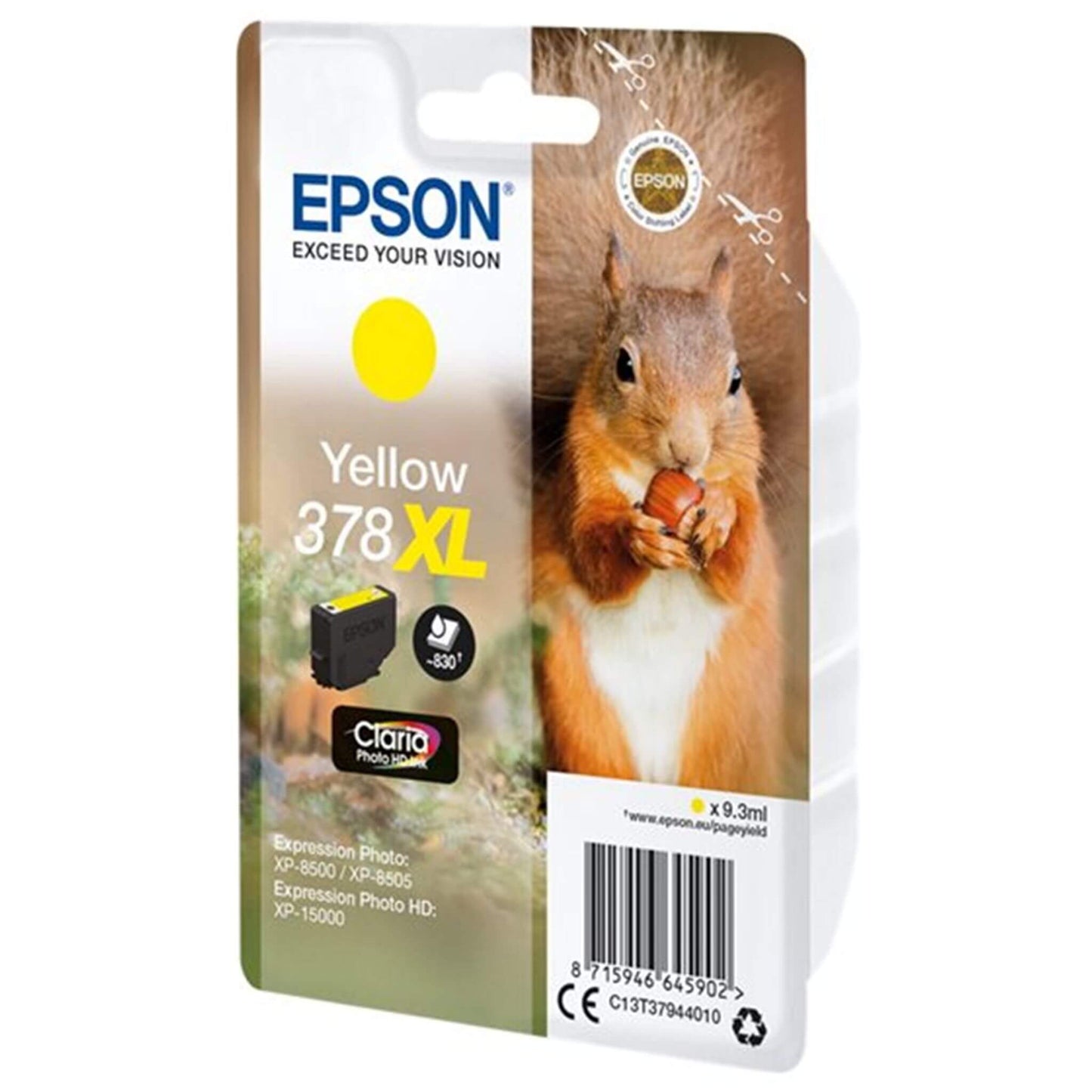 Keltainen mustepatruuna: Epson T3794 (378 XL) | Finink.com