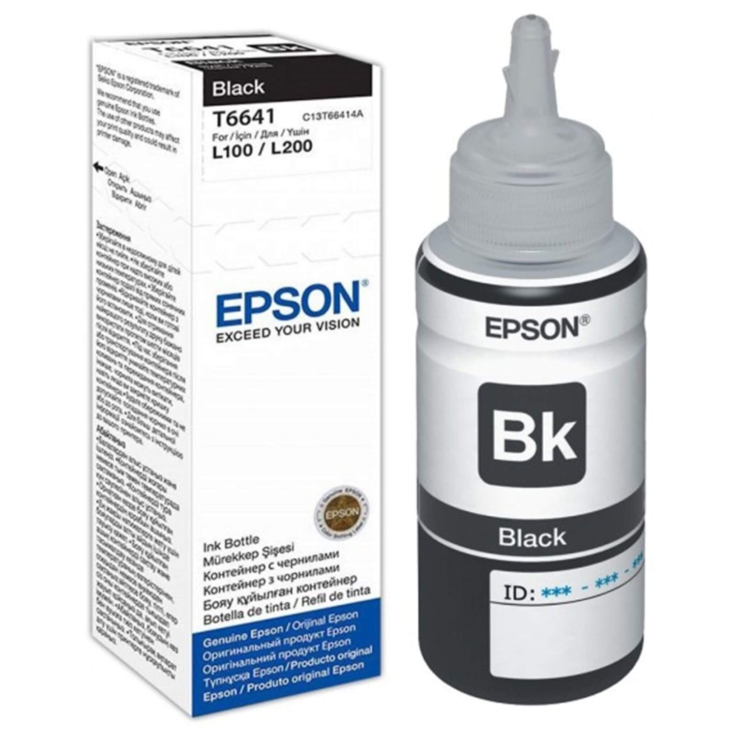 Musta mustepullo: Epson T6641 | Finink.com