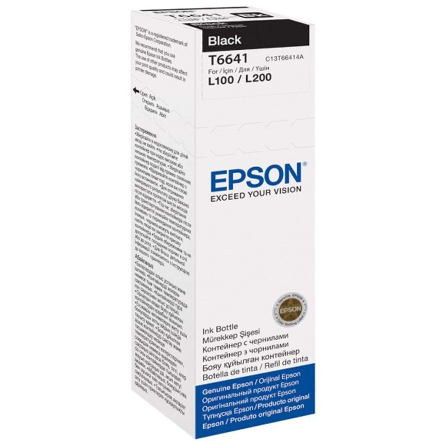 Musta mustepullo: Epson T6641 | Finink.com