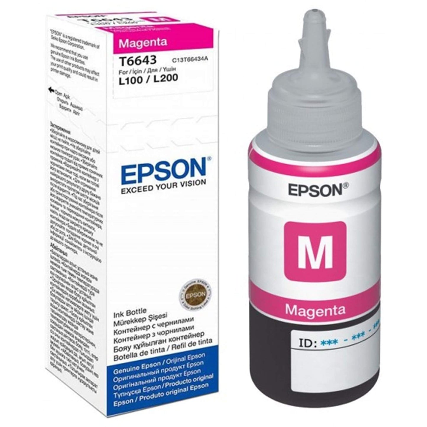Magenta mustepullo: Epson T6643 | Finink.com