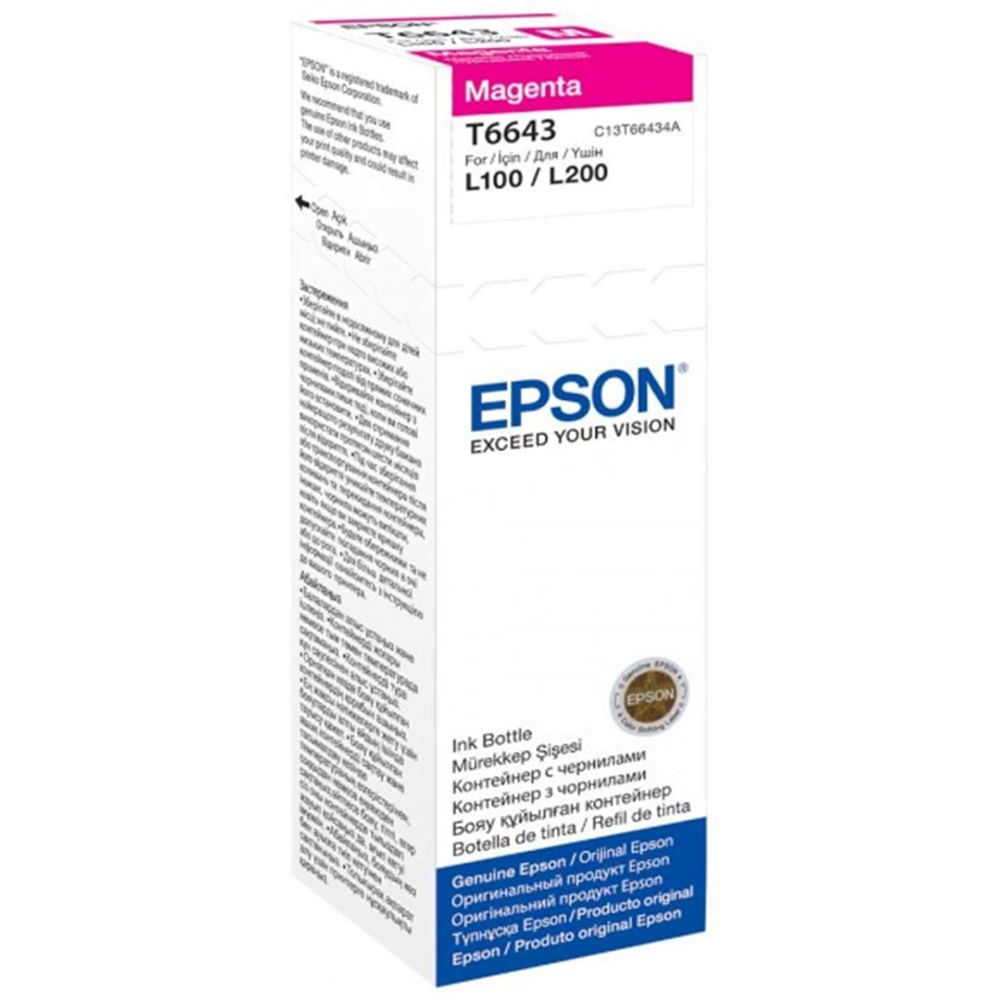 Magenta mustepullo: Epson T6643 | Finink.com