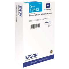 Epson T7552 XL cyan mustepatruuna