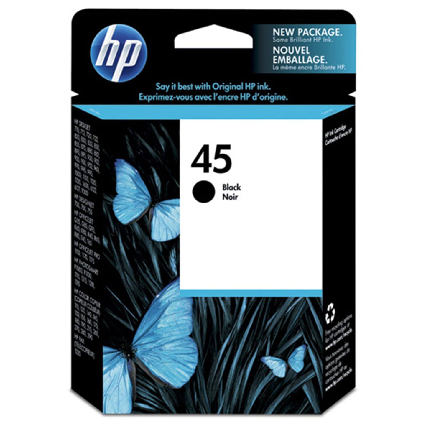 Musta mustekasetti: HP C51645A (HP 45) | Finink.com