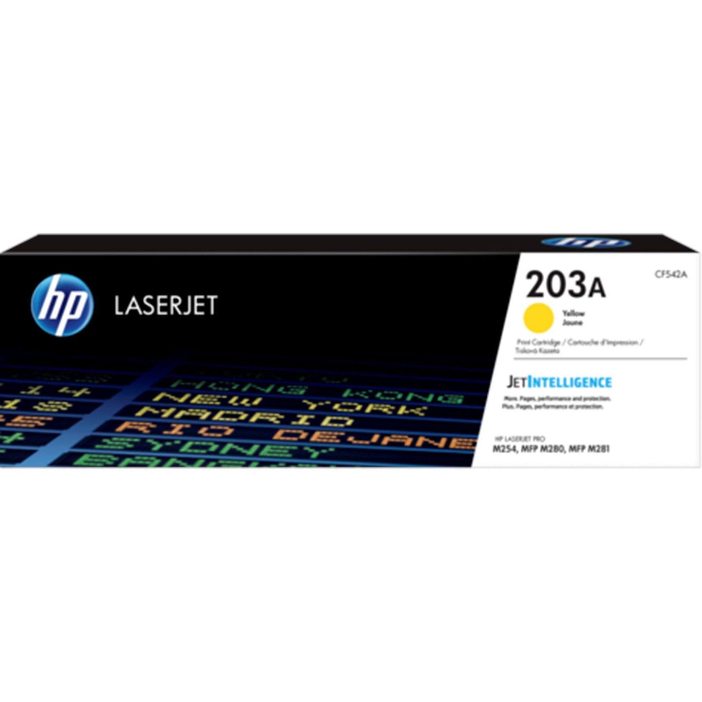 Keltainen värikasetti: HP CF542A (HP 203A) | Finink.com