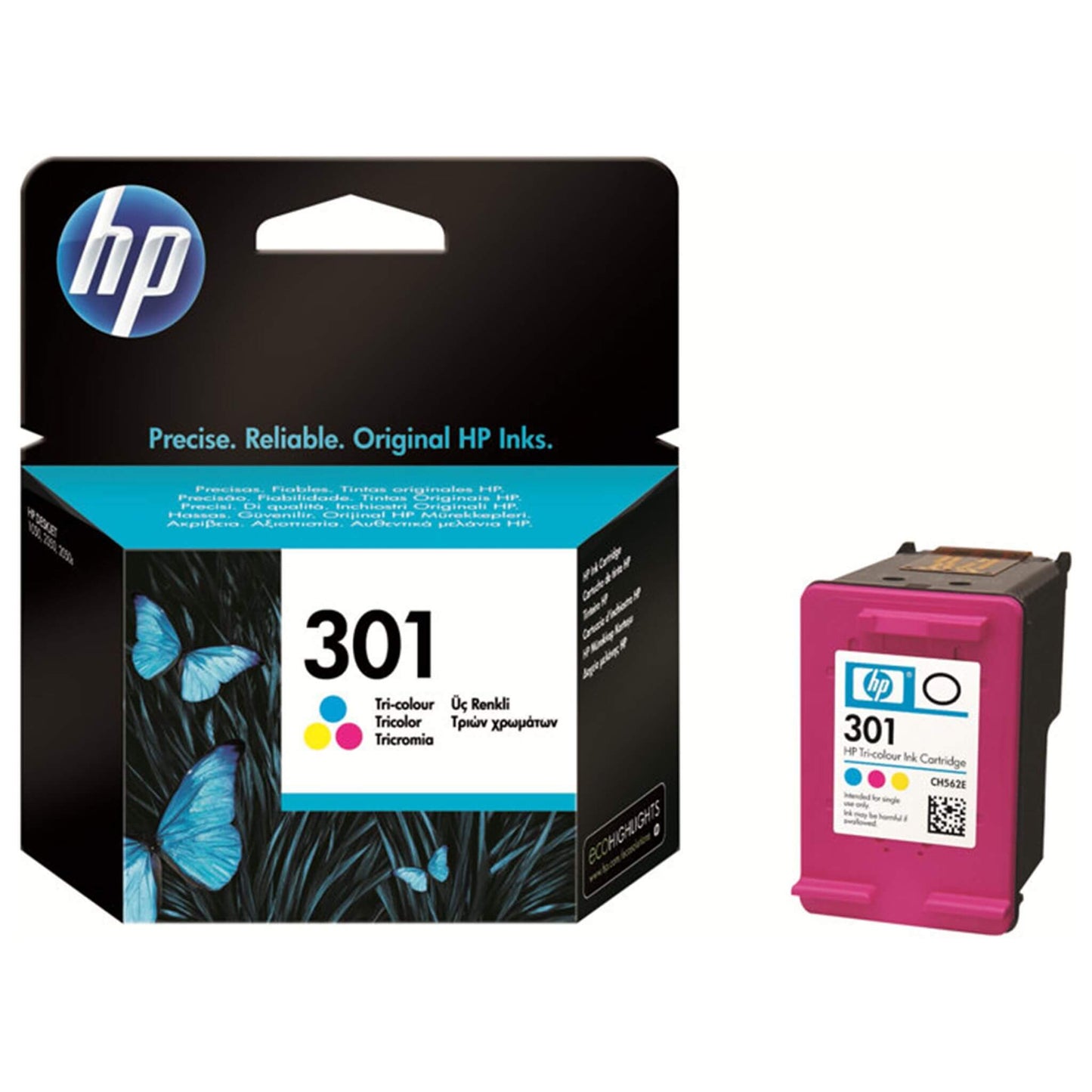 Kolmevärinen mustekasetti: HP CH562EE (HP 301) | Finink.com