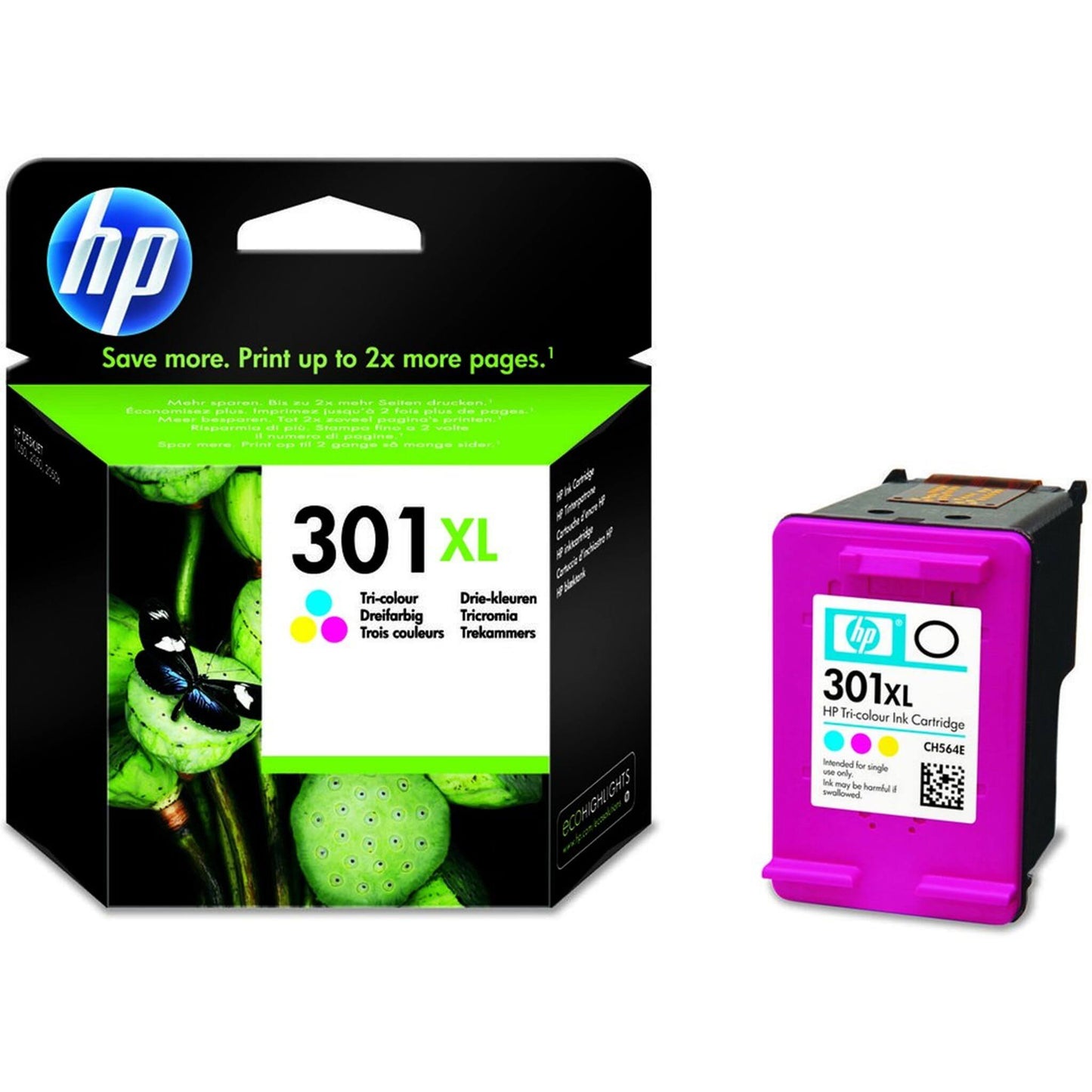 Kolmevärinen mustekasetti: HP CH564EE (HP 301XL) | Finink.com