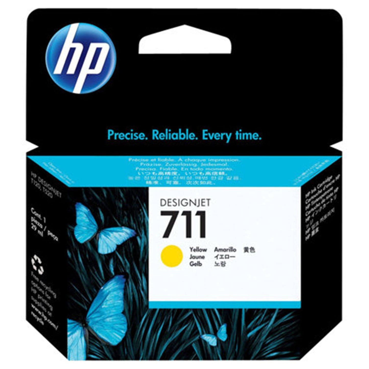 Keltainen mustepatruuna: HP CZ132A (HP 711) | Finink.com