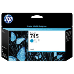 HP 745 cyan mustepatruuna (F9J97A)